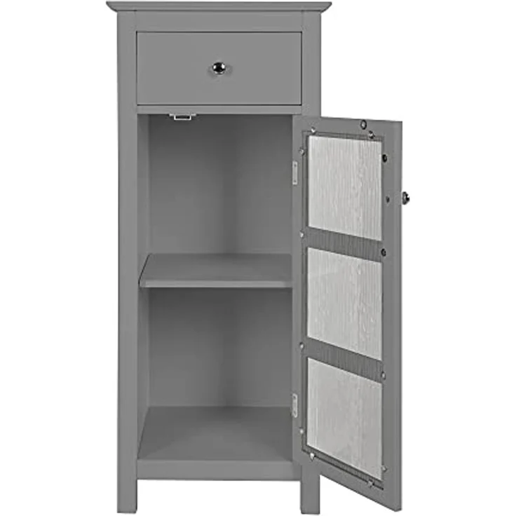 Teamson Home Badezimmer Connor Freistehender Schrank Grau EHF-579G – Bild 6