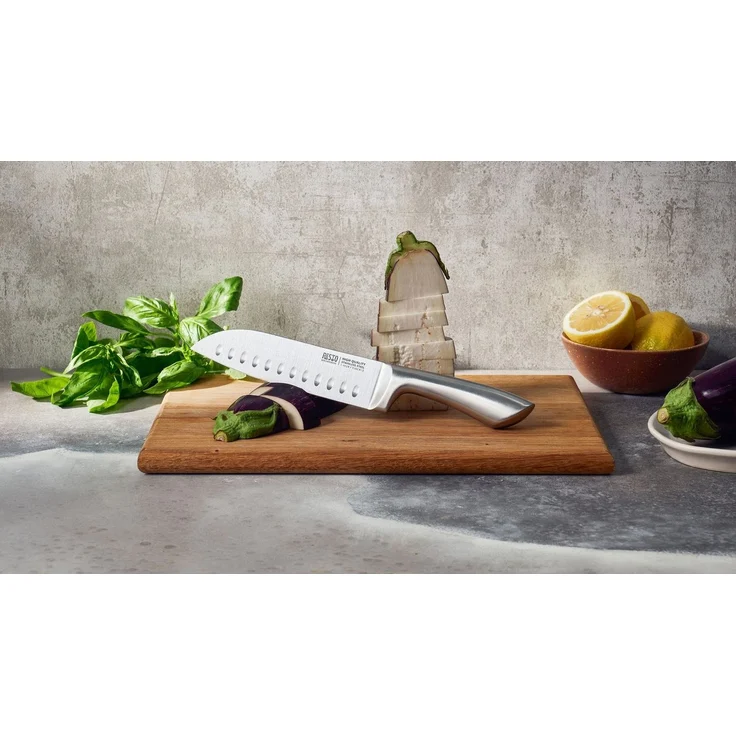 RESTO Kitchenware Messer-Set Merope, Edelstahlmesser 3-teilig in Magnet-Geschenkbox (Set, 3-tlg), Santoku-Messer 18 cm, Universalmesser 13 cm, Schälmesser 9 cm – Bild 3