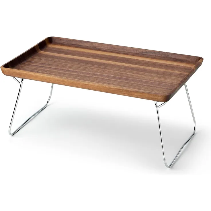 Continenta Bett-Tablett, Betttablett, Serviertablett, Frühstückstablett, Betttisch, Walnussholz, 53x32 cm, 4241
