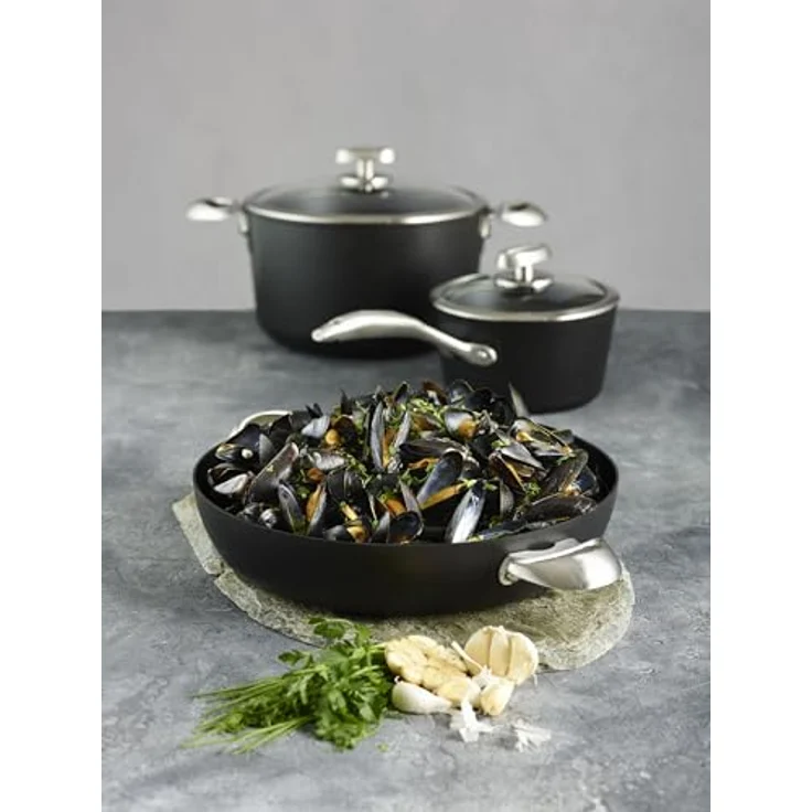 ScanPan Pro IQ, 32 cm Bratpfanne aus 100% Recyclingaluminium mit Wärmeverteilung, 3,5 L – Bild 4
