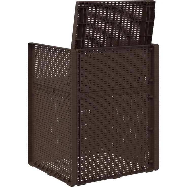 vidaXL Garten Esszimmerstühle 2 stk. Braun und Anthrazit PP 899990 – Bild 7