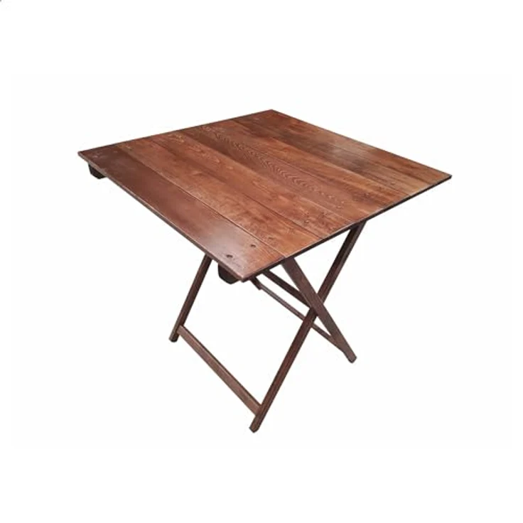 Aranaz Flexi-Tisch mit Brettern, zusammenklappbar und tragbar, für den Außenbereich, ideal für Balkon, Garten, Terrasse, Camping, Terrasse, Picknick und Veranstaltungen, Mehrzweck | Holz | Walnuss | – Bild 2
