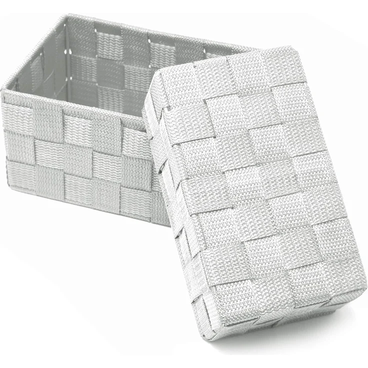 Lashuma Aufbewahrungskorb (Set, 2 St), leere Badezimmer Körbe silber – Bild 5