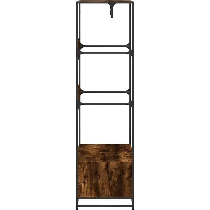vidaXL Kleiderständer Räuchereiche 90x50x180 cm Holzwerkstoff 849296 – Bild 4
