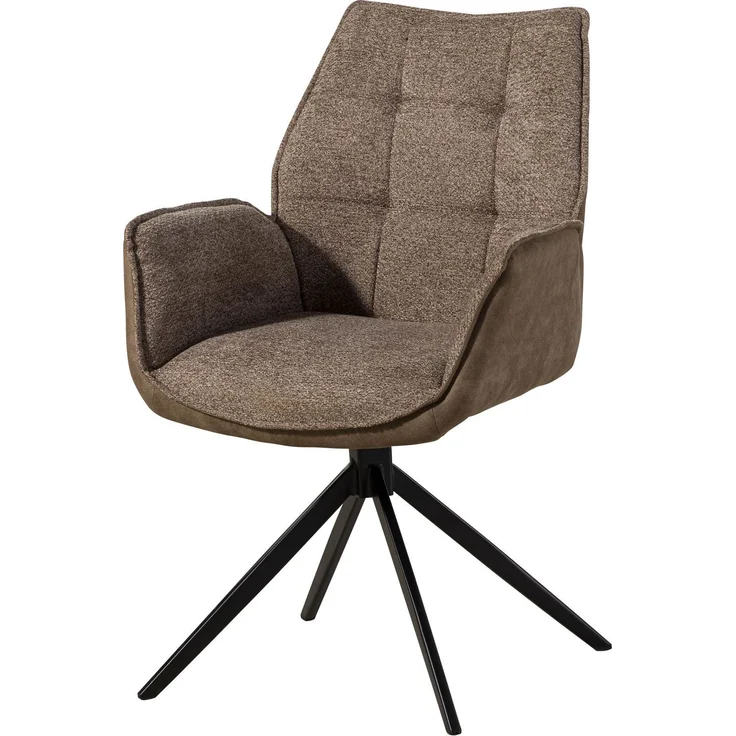 Drehstuhl 61x61x89 braun / braun HENRI #100 – Bild 1