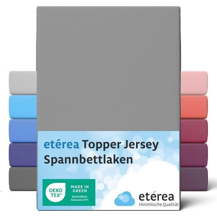 etérea Himmlische Qualität Spannbettlaken etérea Comfort Jersey Topper Spannbettlaken, Jersey, Gummizug: rundum, (1 Stück) – Bild 4