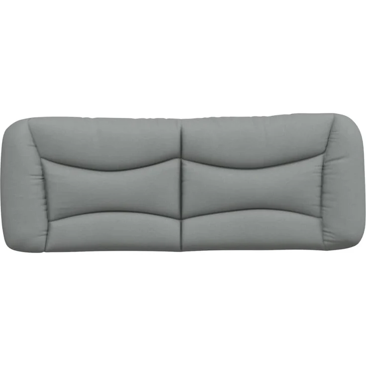 vidaXL Kopfteil-Kissen Hellgrau 120 cm Stoff 374561 – Bild 5