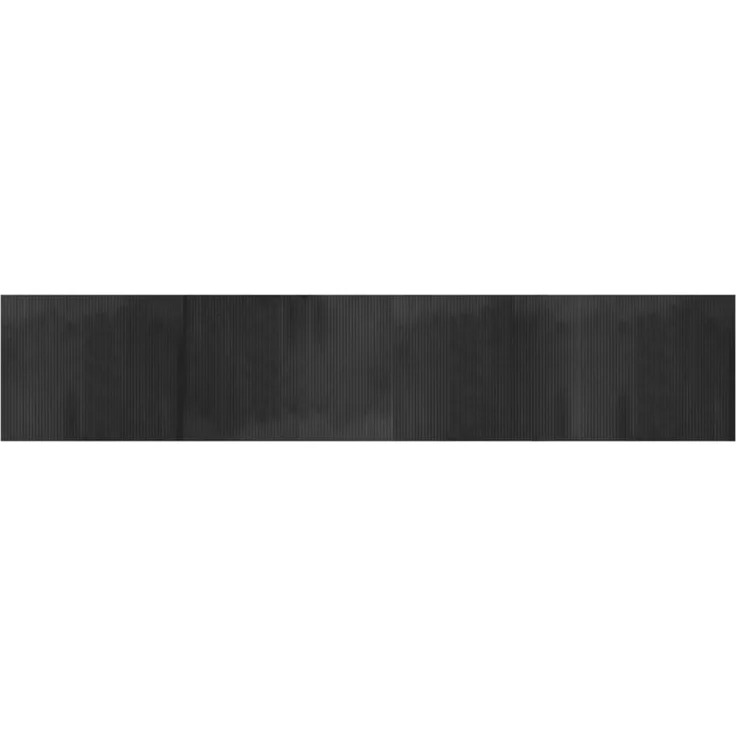 vidaXL Teppich Rechteckig Grau 80x400 cm Bambus 376790 – Bild 2