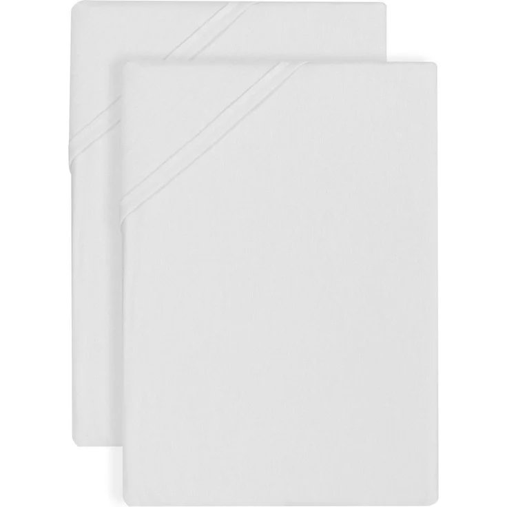 biberna Biber-Betttuch 0002710, weiß, 2x 150/250 cm – Bild 2