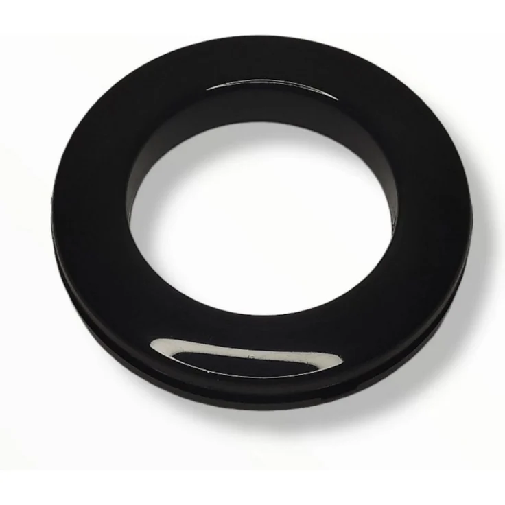 nodeko Stoffösen Gardinenösen, Vorhangringe, verstellbar - Stoffloch Ø 40 mm, passend für Gardinenstangen Ø 20 mm bis Ø 28 mm, (10 Stück), mit Rasterung - daher für Stoffe bis 4 mm Dicke verwendbar – Bild 1