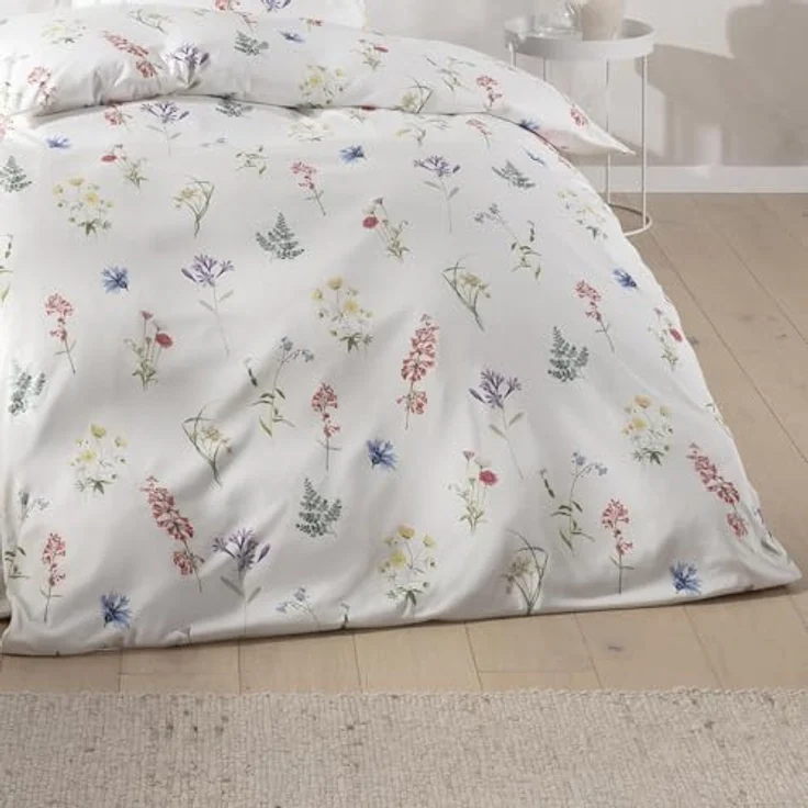 Estella Interlock Jersey Bettwäsche Verna 6302-985 Blumenwiese 135x200 – Bild 5