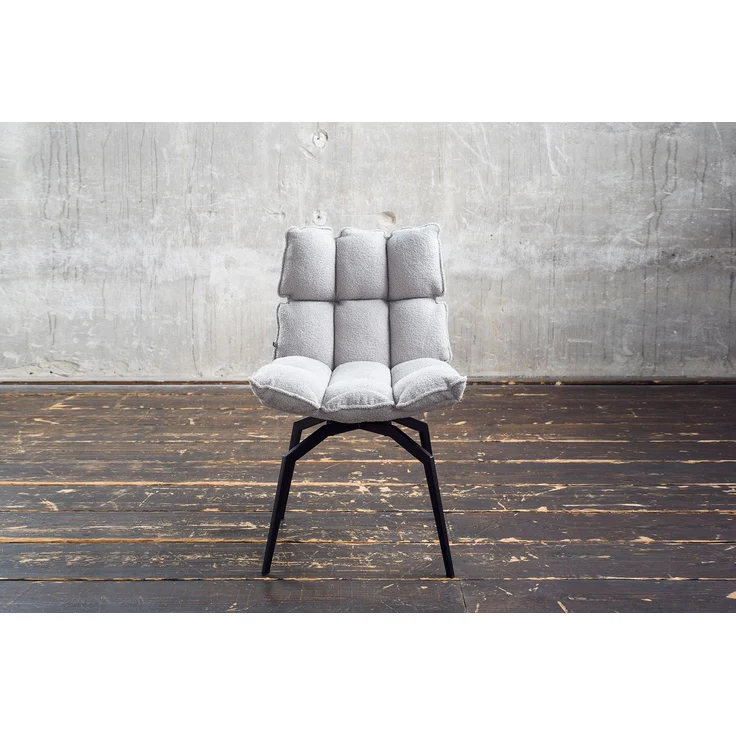 KAWOLA Esszimmerstuhl BARO Drehstuhl Stoff grau 86 x 65 x 54 cm – Bild 1