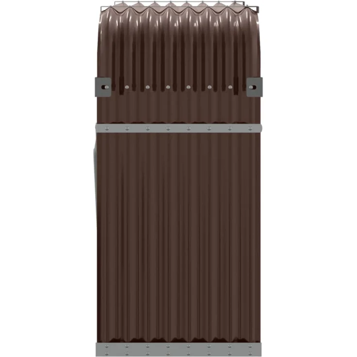 vidaXL Kaminholzunterstand Braun 120x45x100 cm Verzinkter Stahl 364573 – Bild 5