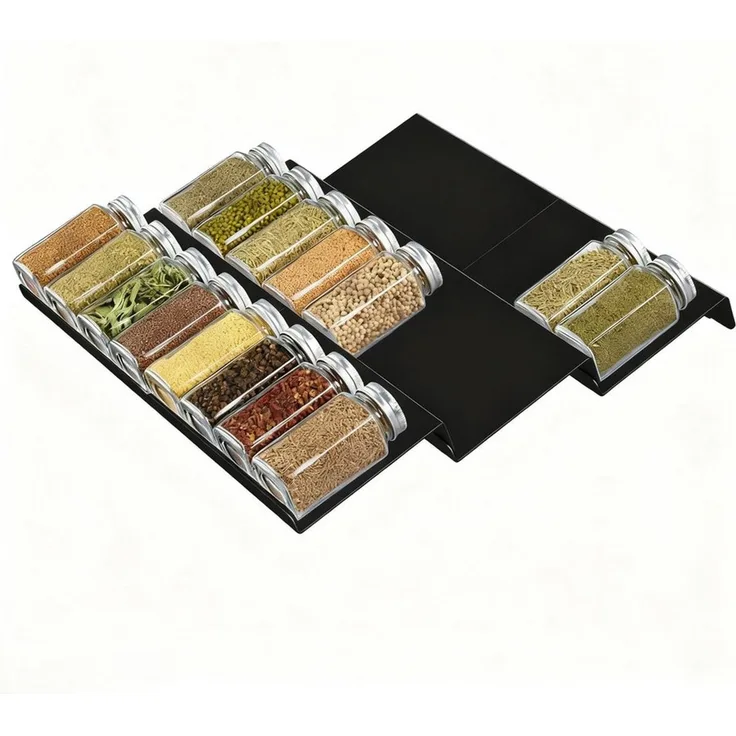 Lifewit Servierständer Kunststoff Justierbare Gewürzschublade Organizer, (6-tlg)