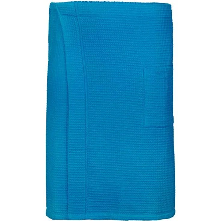Vossen Saunakilt, Weiß, Textil, 60x140 cm, mit aufgesetzter Tasche und variabler Weite durch Druckknöpfe/Klettverschluss – Bild 3
