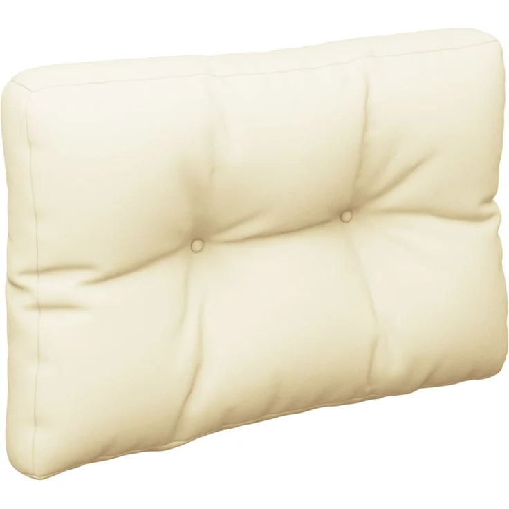 vidaXL Palettenkissen Creme 50 x 40 x 12 cm Stoff – Bild 3