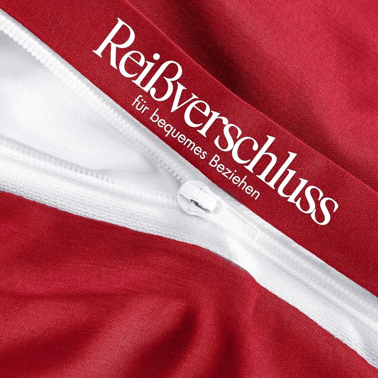 Utopia Bedding Bettwäsche 200x200 Set - Mikrofaser Bettbezug 200x200 cm + 2 Kissenbezüge 80x80 cm - Rot – Bild 9