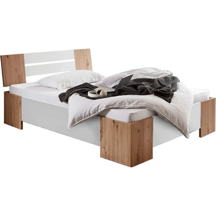 moebel-dich-auf Futonbett LINZ (Bett 140x200, in verschiedenen Farben), Made in Germany, optional mit Rollrost – Bild 1