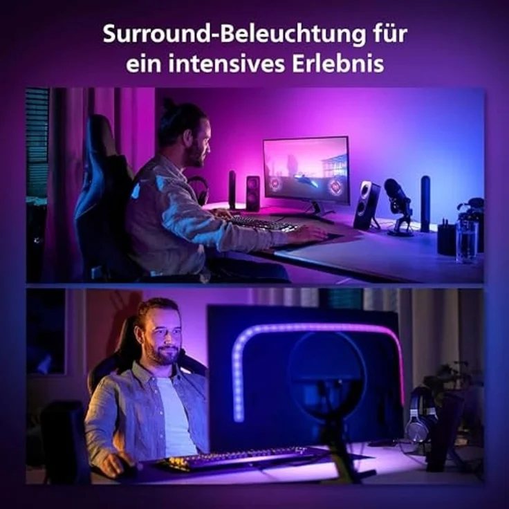 Philips Hue Play Gradient LED Lightstrip PC 24/27 Zoll – Bild 3