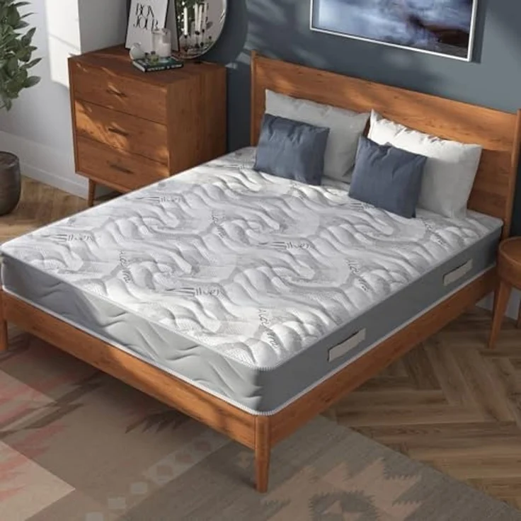 Talamo Italia - Ersa Doppelmatratze, Memory-Schaum-Matratze Trioform, ergonomisch, milbenhemmend und hypoallergen, 100% Made in Italy, 160 x 190 x 25 cm – Bild 1