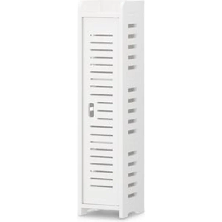 Dripex Midischrank Badezimmerschrank, Badschrank schmal, Toilettenschrank weiß – Bild 6