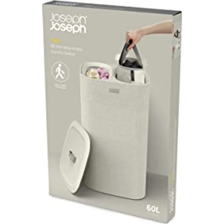 Joseph Joseph Tota ecru 60L Wäschetrennkorb – Bild 6