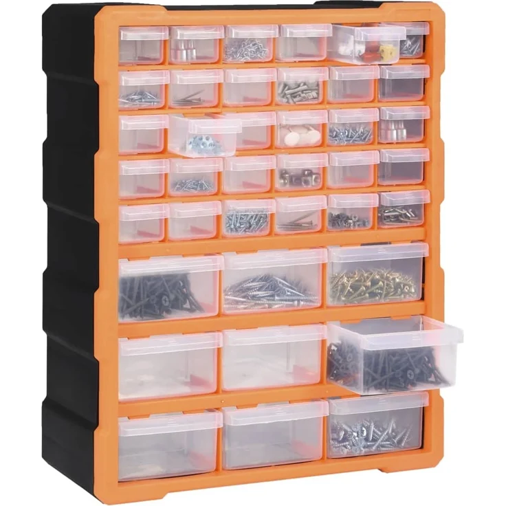 vidaXL Multi-Schubladen-Organizer mit 39 Schubladen 38x16x47 cm 147585 – Bild 6