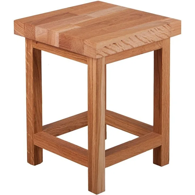 Blumenständer MAX Platte 4cm Eiche 30x30x40cm | Pflanzenständer Pflanzenregal Pflanzenhocker