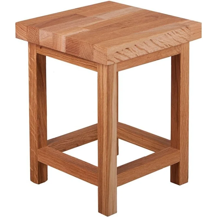 Blumenständer MAX Platte 4cm Eiche 30x30x40cm | Pflanzenständer Pflanzenregal Pflanzenhocker – Bild 1