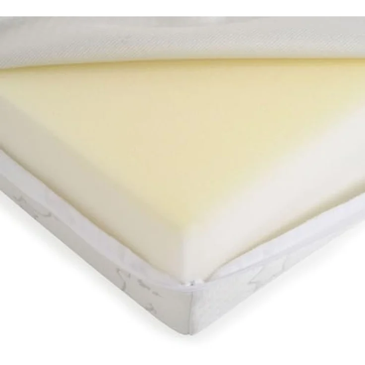 Moni Babybett-Martratze Snooze 140 x 70 x 10cm Reißverschluss waschbar ab Geburt weiß – Bild 5