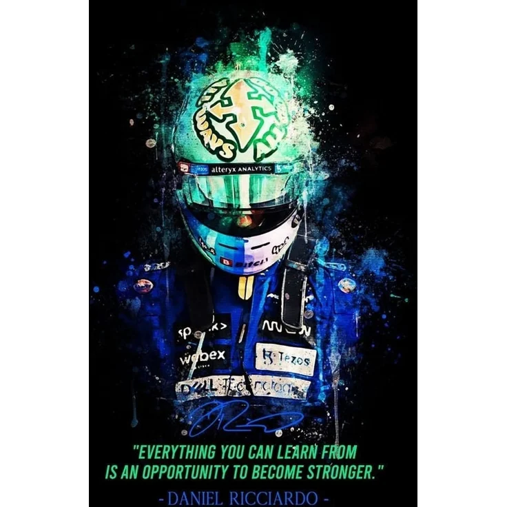 Poster Formel 1 Rennfahrer Legenden Sprüche · Deko Print ohne Rahmen - H / 21x30 cm – Bild 3