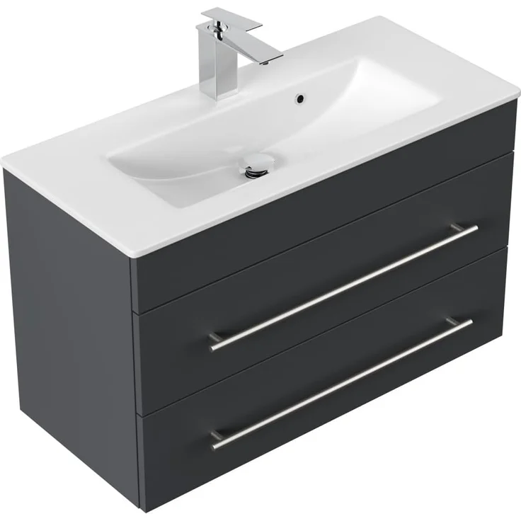 Badmöbel Mars 800 SlimLine SoftClose grafit : Grafit – Bild 4