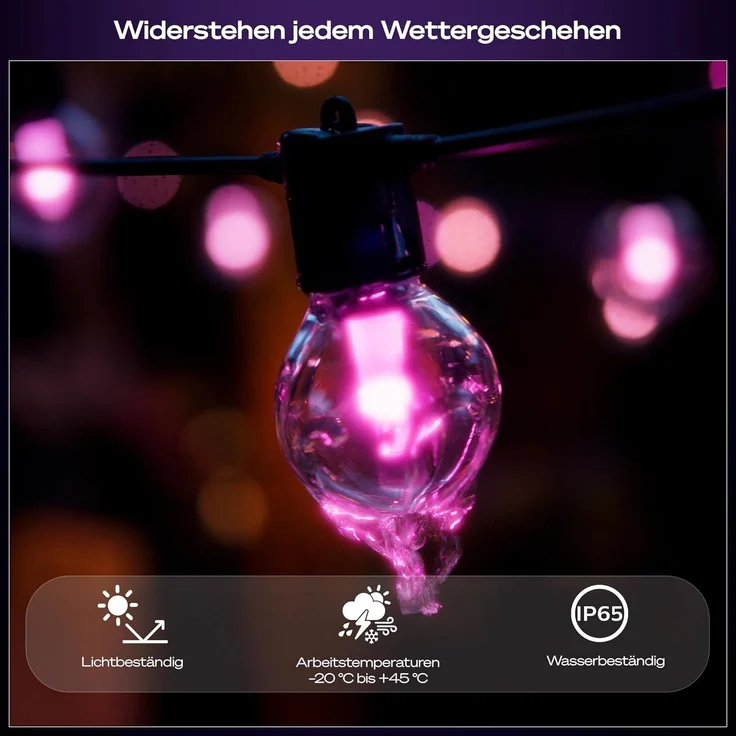Philips Hue Festavia Globe Outdoor Lichterkette 14 m EU – Bild 7