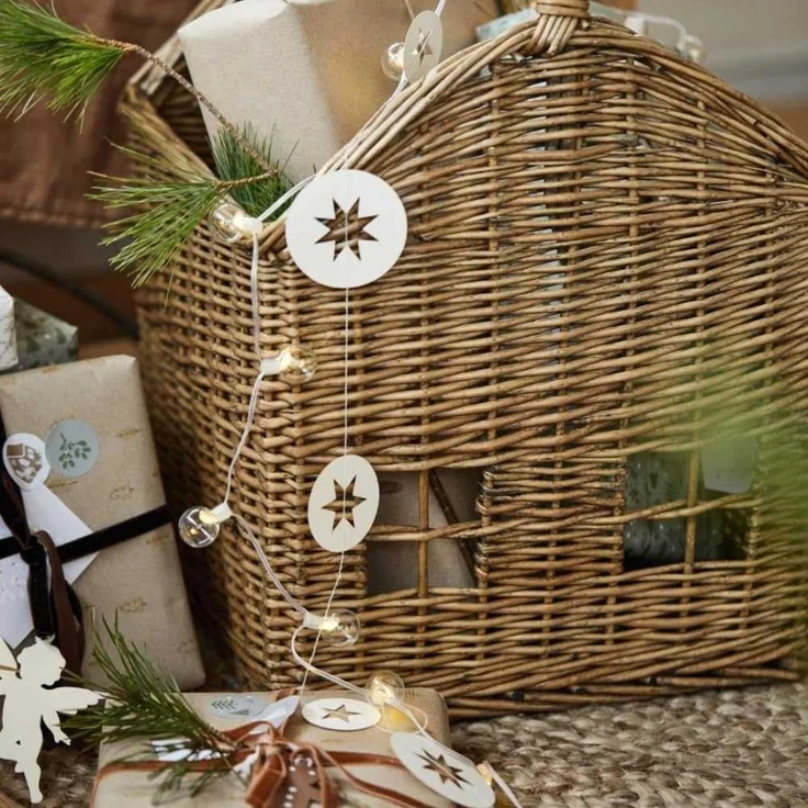 Weidenkorb Korb Korbhaus Haus Dekokorb mit Henkel Ib Laursen 29018-67 – Bild 4