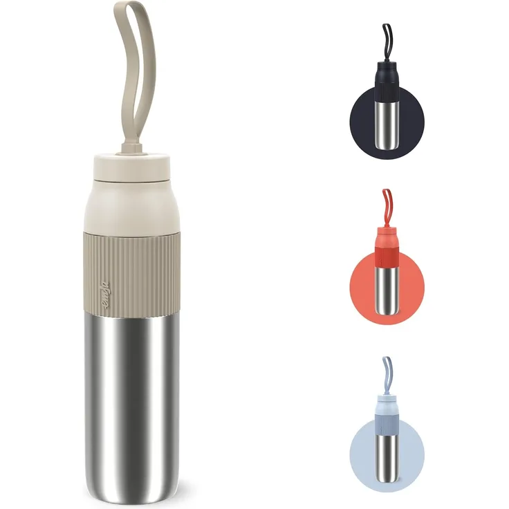 Emsa Isolierflasche beYou Twist, mit integriertem Sieb und Trageband, 100% dicht, spülmaschinengeeignet