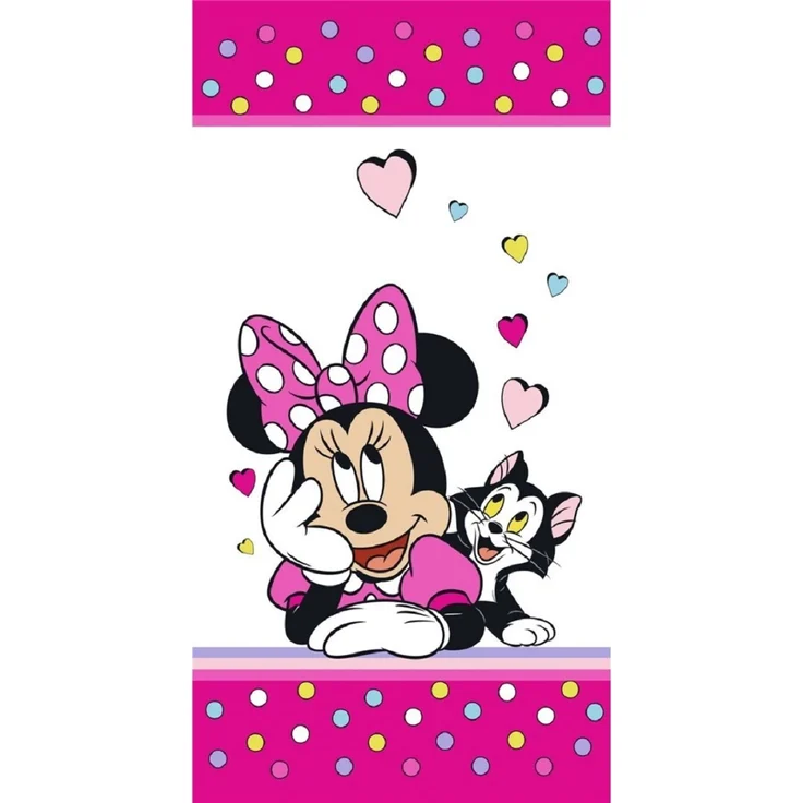 Disney Minnie Mouse Baumwollhandtuch Badehandtuch Strandtuch 70x140 cm aus Baumwolle – Bild 1