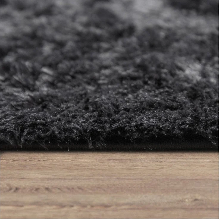 Paco Home Hochflor-Teppich Silky 591, rund, Höhe: 37 mm, Uni Farben, besonders weich und kuschelig – Bild 2