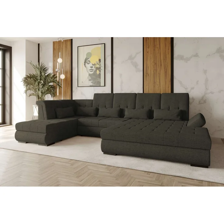 99rooms Felicia Wohnlandschaft Chenille EDEN Mocco Rechts