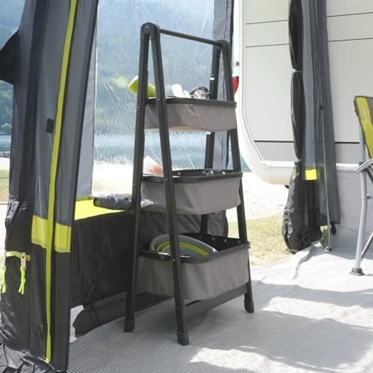 BRUNNER Stoffschrank Faltschrank Latiga Camping Zelt Schrank Kleiderschrank Regal Faltbar Alu – Bild 5