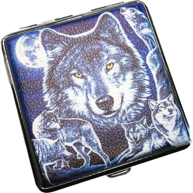 Westernlifestyle Aufbewahrungsbox Zigarettenetui Wolf Adler