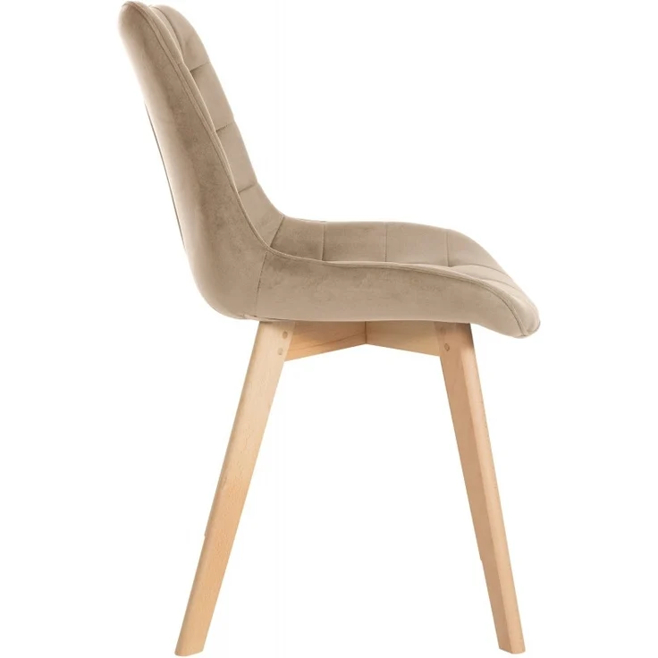 2er Set Stühle Brook Samt (Farbe: braun) – Bild 4