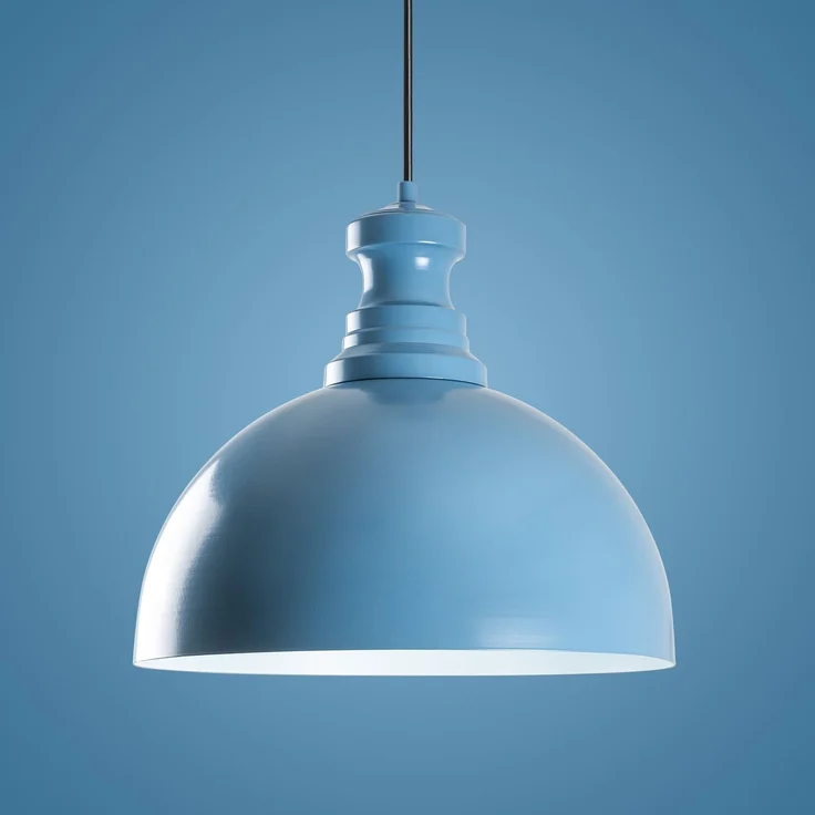 Kronleuchter, 'Kure', 134 x 37 x 37, Hellblau – Bild 7