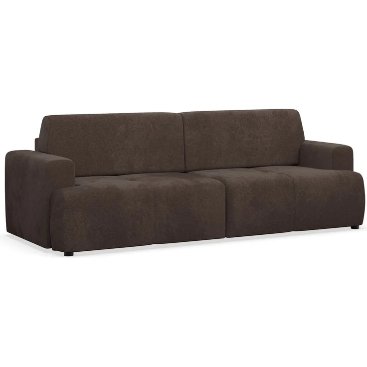 Selsey 'Cobbly' Schlafsofa mit Schlaffunktion, mit Bettkasten, 3-Sitzer, Chenille Mystery Braun, 244 cm – Bild 1