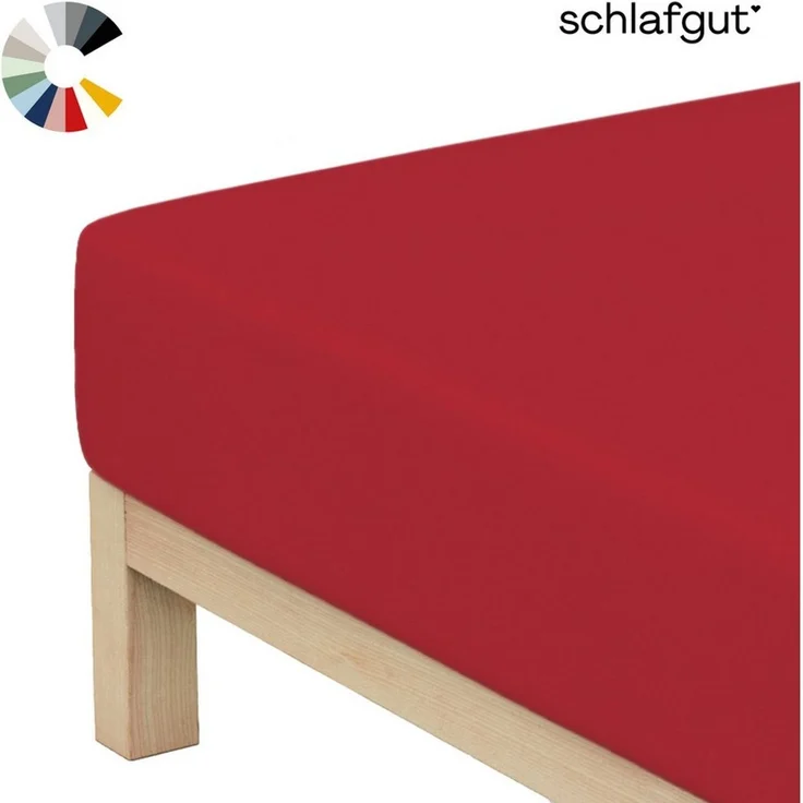 Schlafgut Mako Jersey Spannbetttuch Spannbettlaken 90x200 100x200 – Bild 1