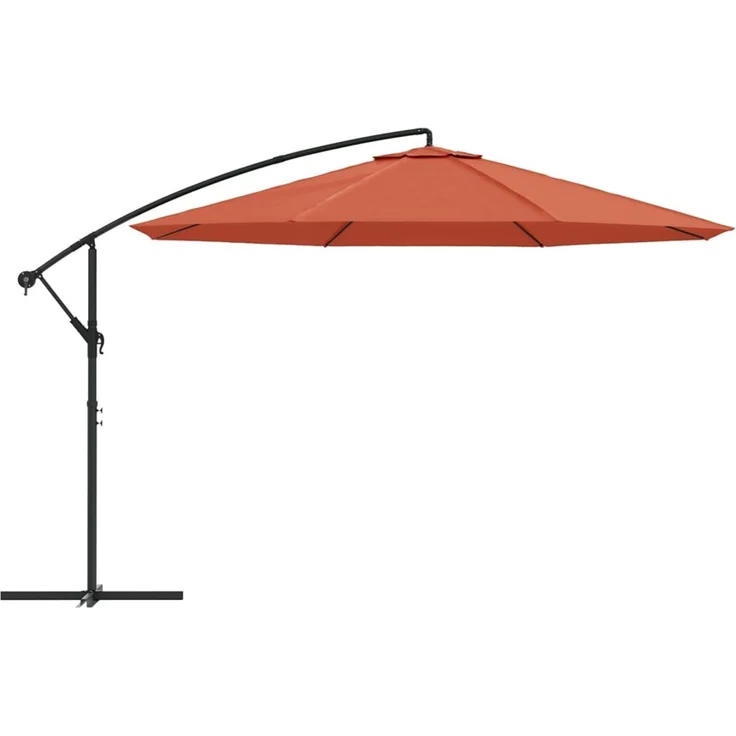 vidaXL Ampelschirm mit Aluminium-Mast 350 cm Terrakotta 44508 – Bild 3