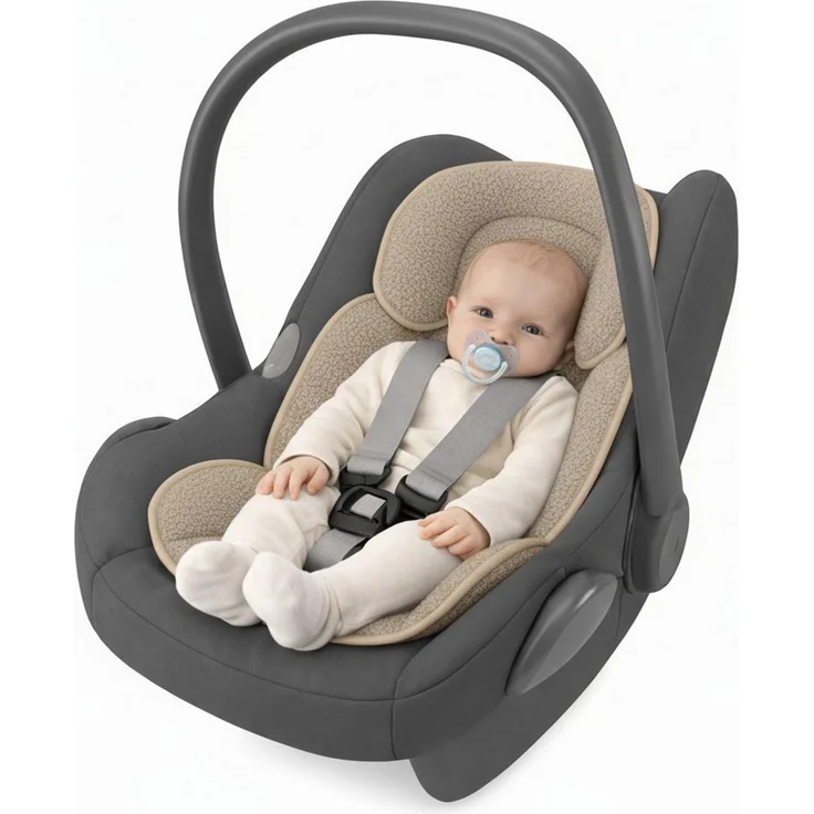Primawela Sitzverkleinerer -Bouclé -Einlage Einsatz Sitzauflage Baby Kind für Auto Babyschale – Bild 4