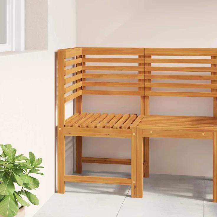 vidaXL Gartenstuhl Braun 50 x 50 x 91cm Massivholz Akazie 4107157 – Bild 2