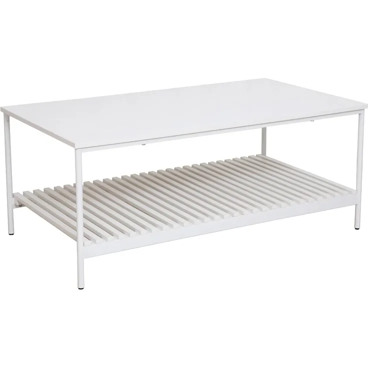 SVITA Couchtisch AMAL, Metalltisch, Industrial Design, minimalistisch, Weiß