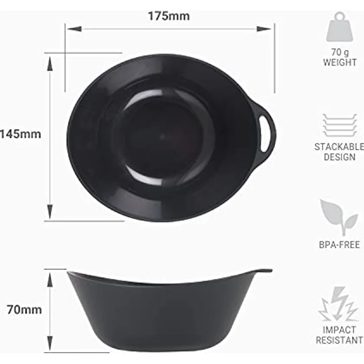 Lifeventure Ellipse Bowl Graphite Schüssel (LM75130) – Bild 4