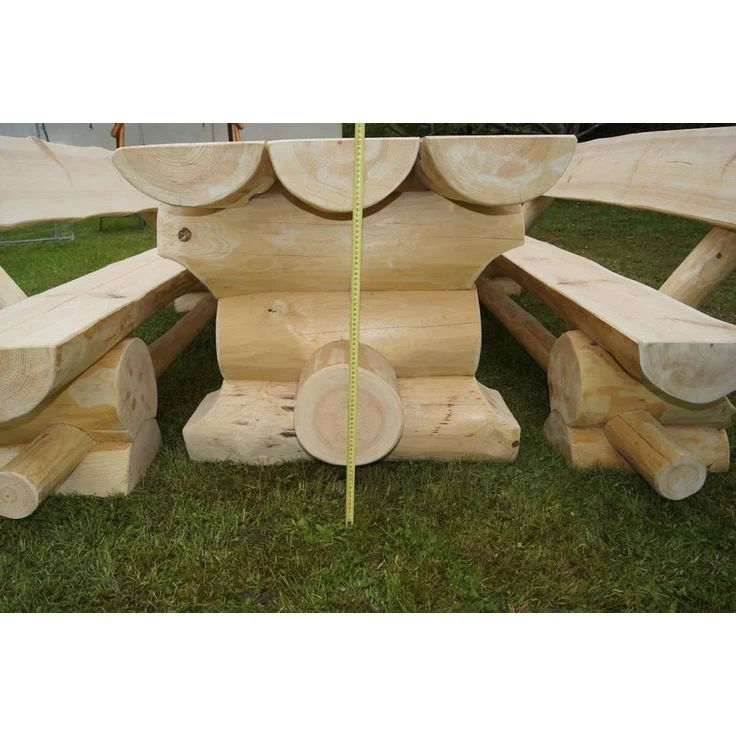Luxus Premium Holzgarnitur Holz Massivholz Gartenmöbel Gartengarnitur 8 Pers. – Bild 8